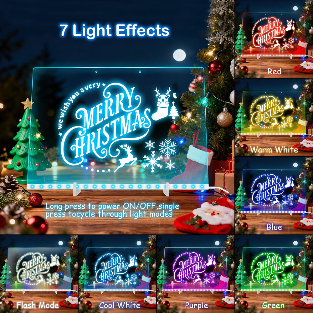ABCOOL foco en LEDs multicolor resaltando siete colores vibrantes