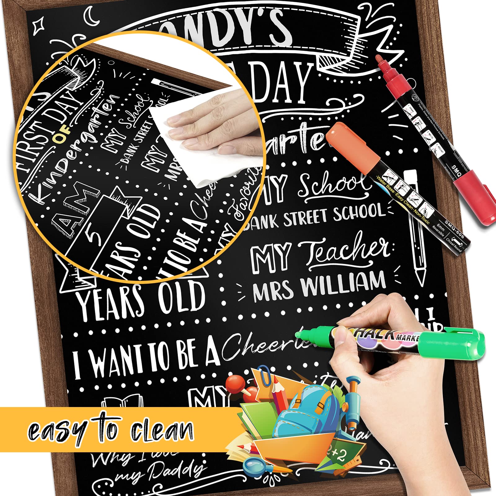 ABERLLS etiqueta con espacios para edad grado y profesor visible