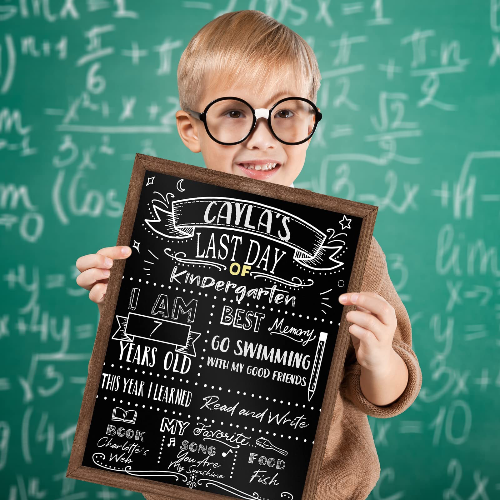 ABERLLS reverso con diseño 'regreso a clases' colorido para fotos