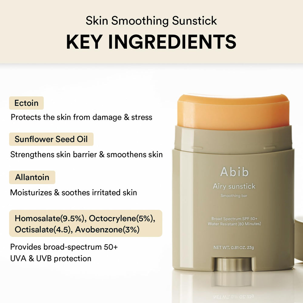 Applying Abib sunstick over makeup to show quick reapplication without disruption