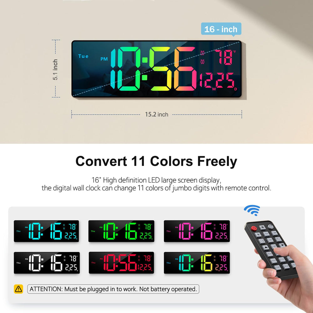 Abovsare primer plano de dígitos LED multicolor mostrando contraste nítido