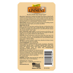 Absorbine gel detalle de textura en gel que facilita aplicación controlada