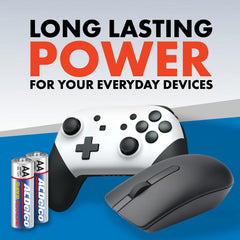 Powermax ACDelco pilas instaladas en un control remoto demostrando rendimiento