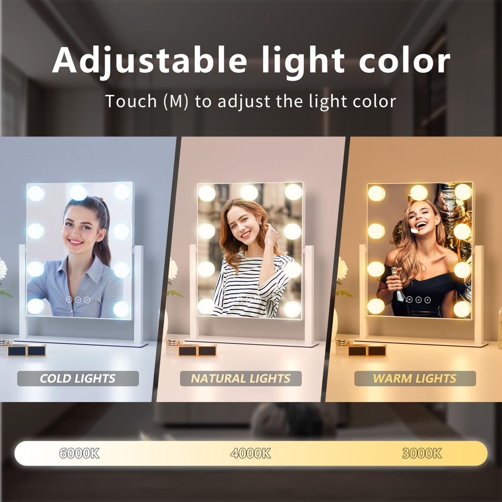 Acoolda iluminación encendida mostrando brillo ajustable para tonos reales