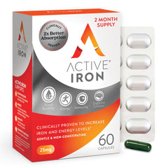 ACTIVEIRON frente del envase mostrando el nombre y beneficios principales