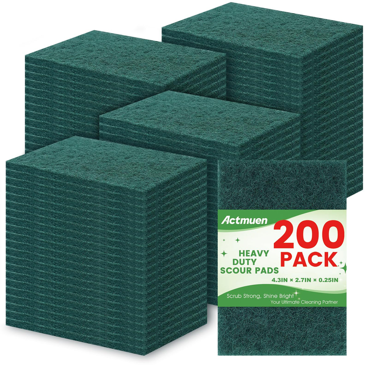 Actmuen paquete frontal de 200 almohadillas, gran ahorro y cantidad