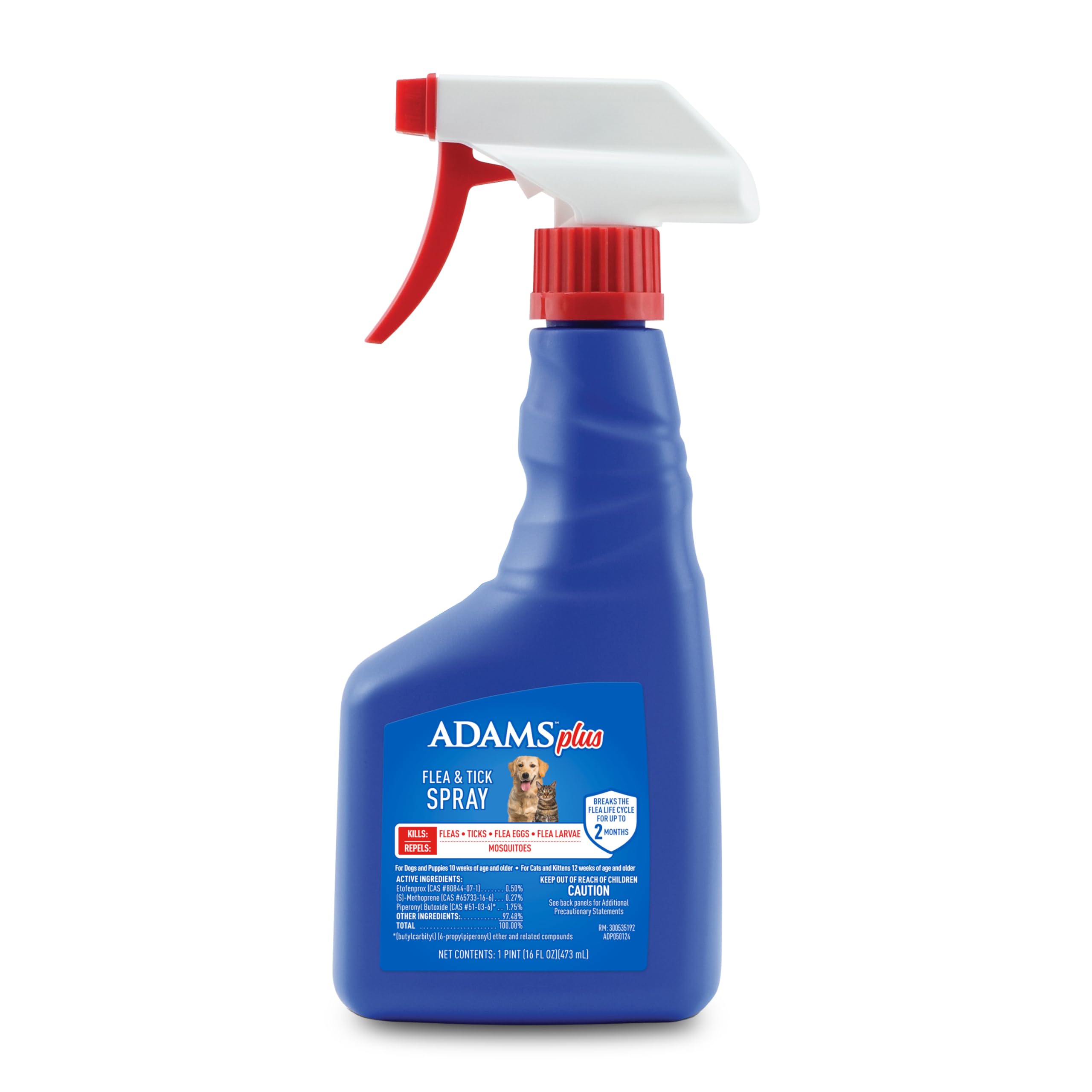 ADAMS botella frontal muestra fácil aplicación y protección