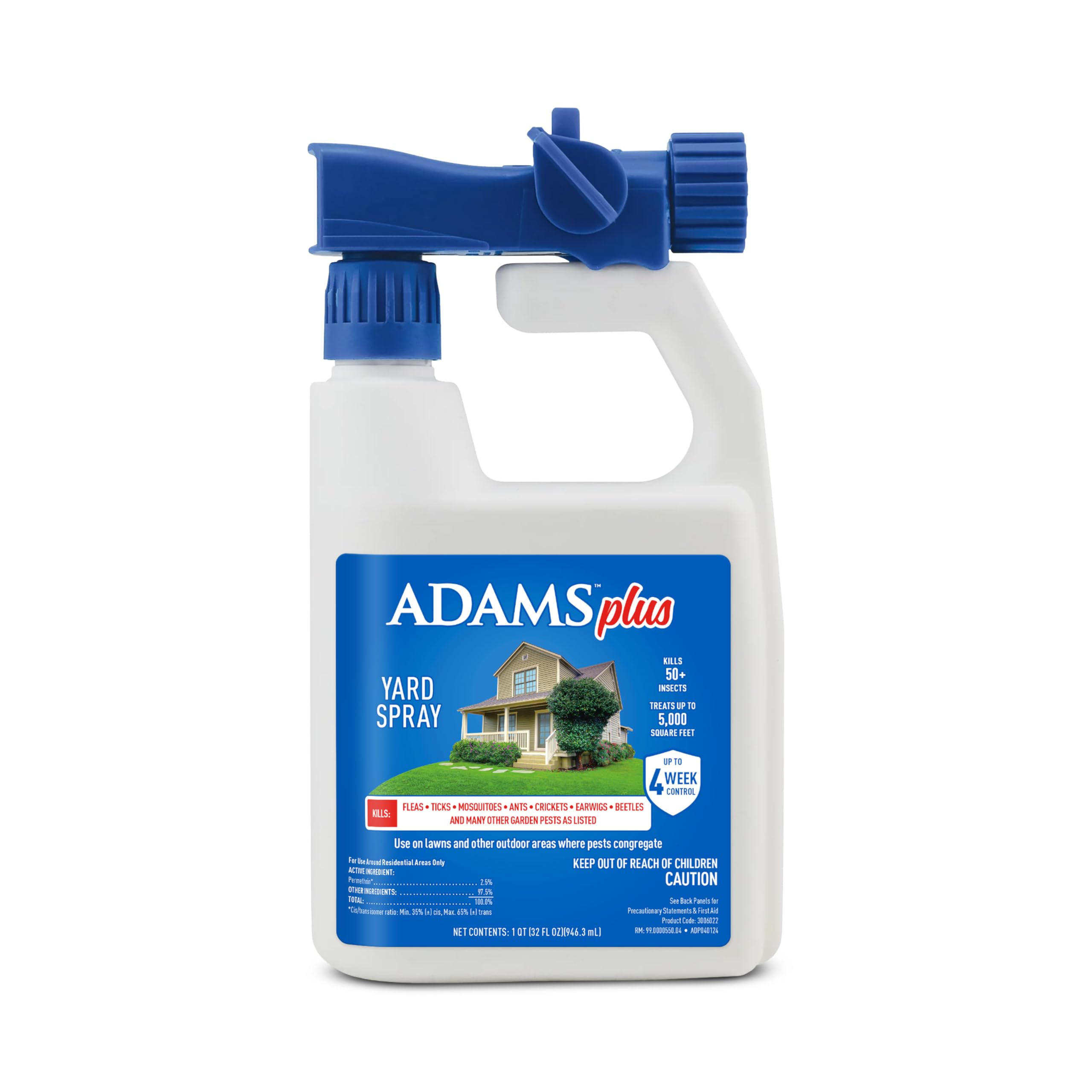 ADAMS spray envase frontal mostrando etiqueta y cobertura