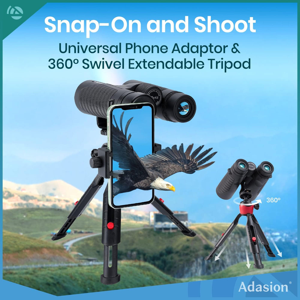 Adasion trípode extensible 360 grados, sujeción estable para vídeos