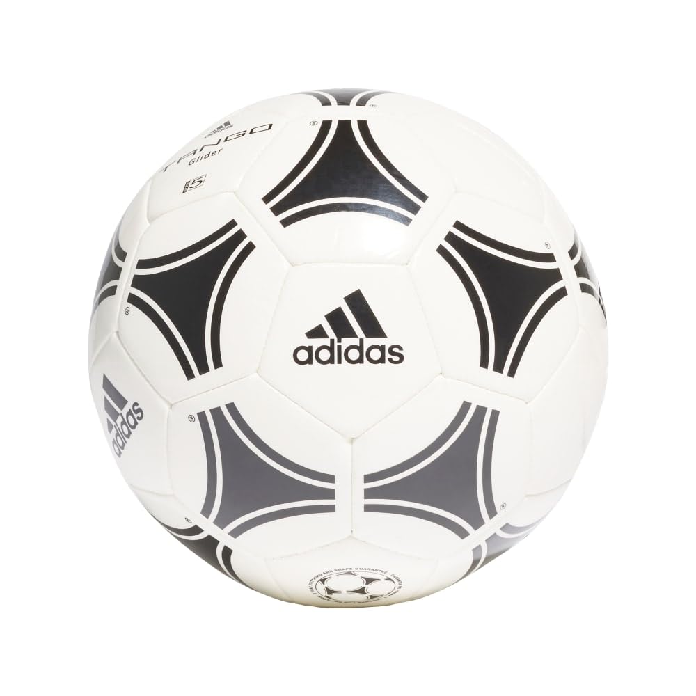 adidas Tango Glider detalle del patrón blanco y negro para visibilidad en el juego