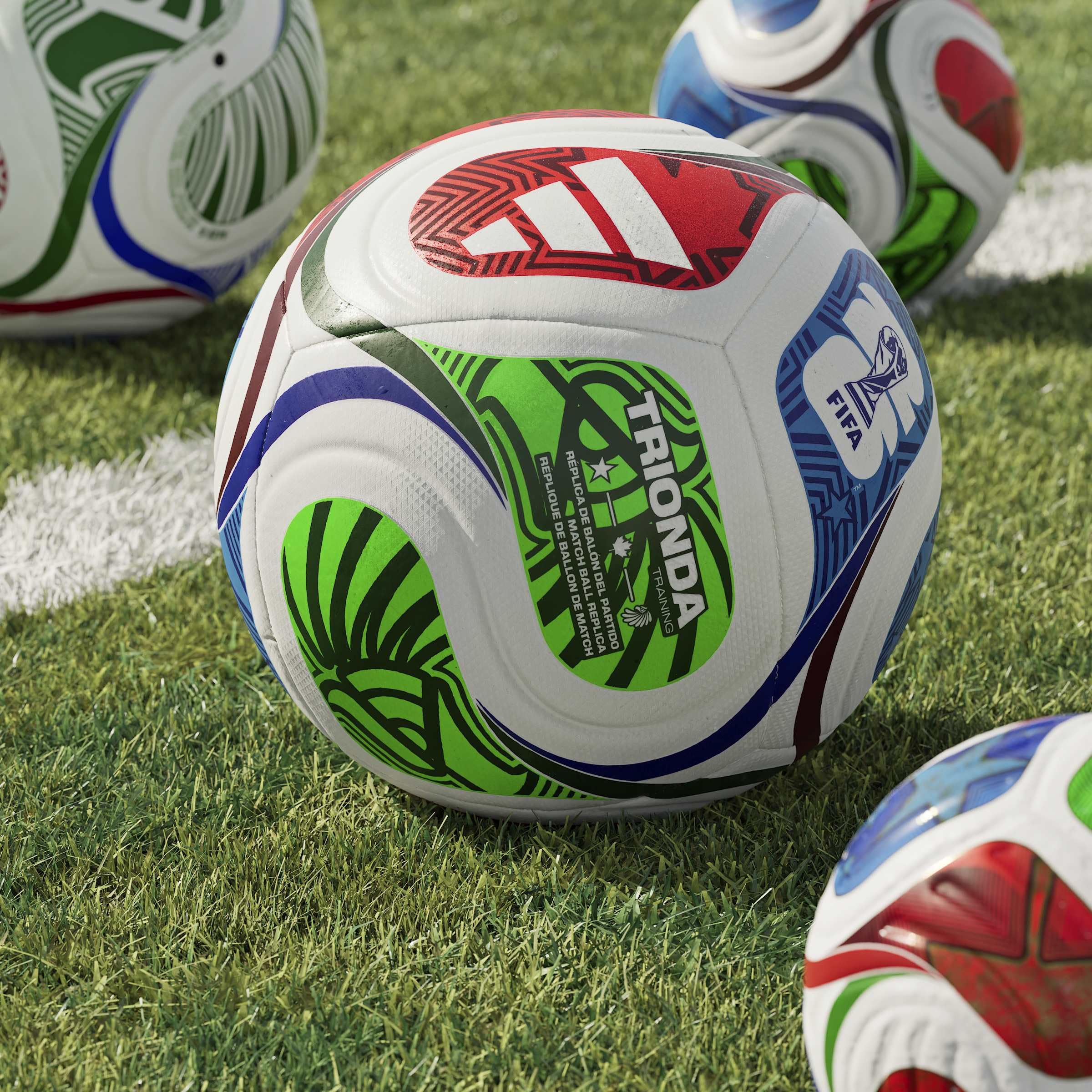 adidas balón trionda etiqueta FIFA y vejiga de butilo para retención