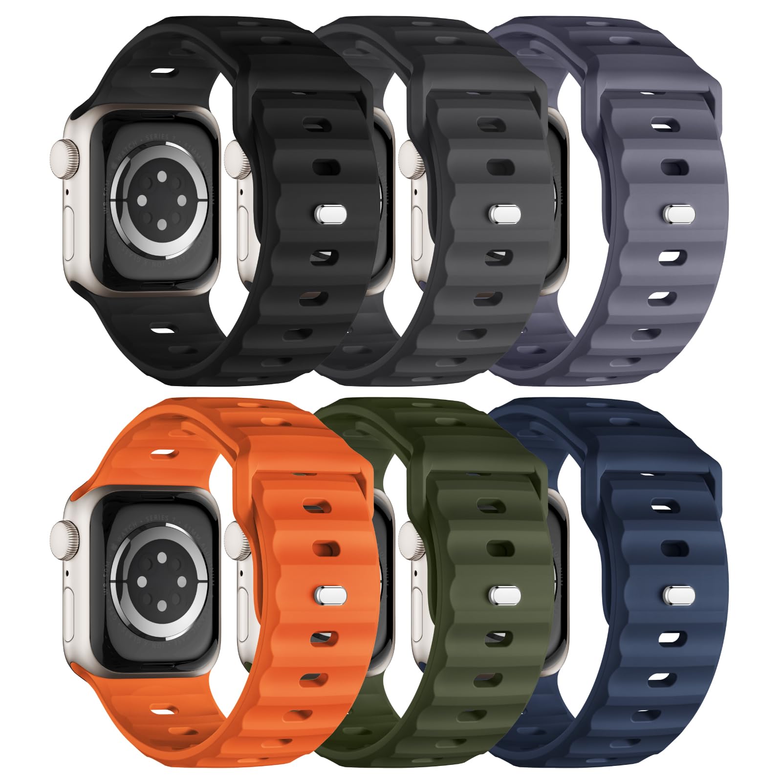 Adorique correa frontal en Apple Watch Ultra mostrando ajuste seguro y diseño robusto