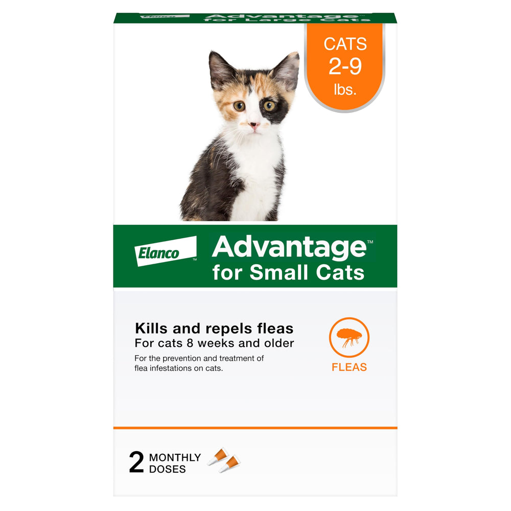 Advantage mostrando empaque frontal para identificar el producto y su beneficio