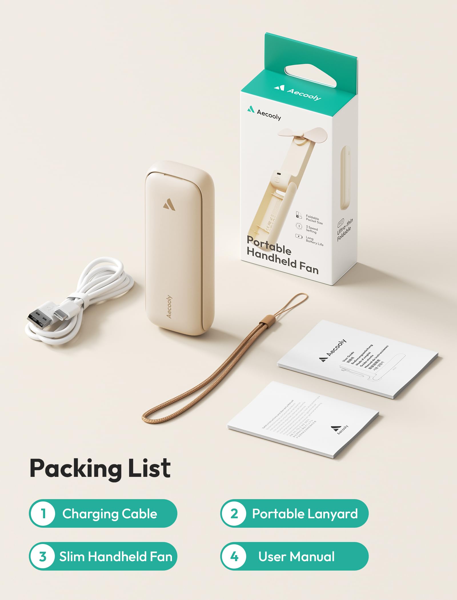 Aecooly pack de dos unidades presentado como regalo práctico y estilizado