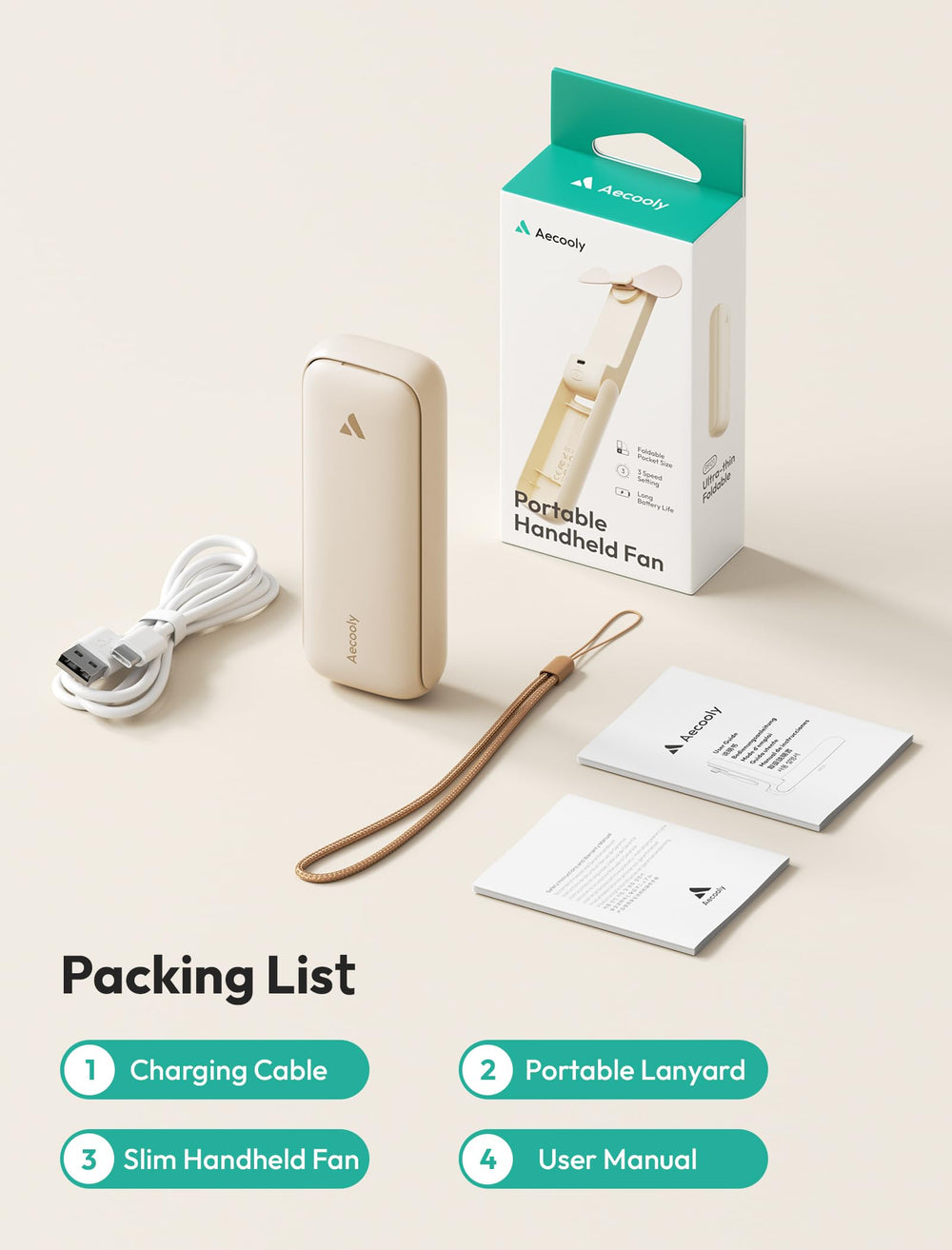 Aecooly pack de dos unidades presentado como regalo práctico y estilizado