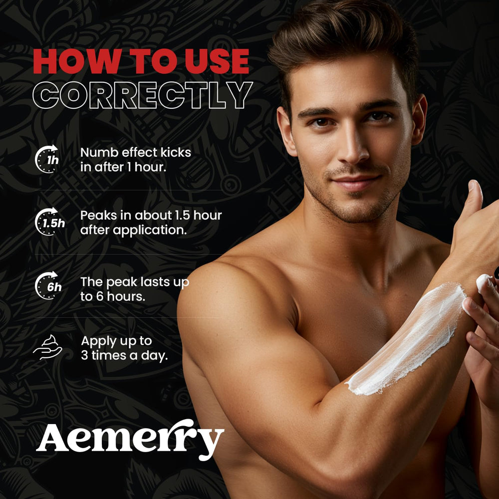 Aemerry etiqueta con ingredientes Arnica y Emu Oil para cuidado