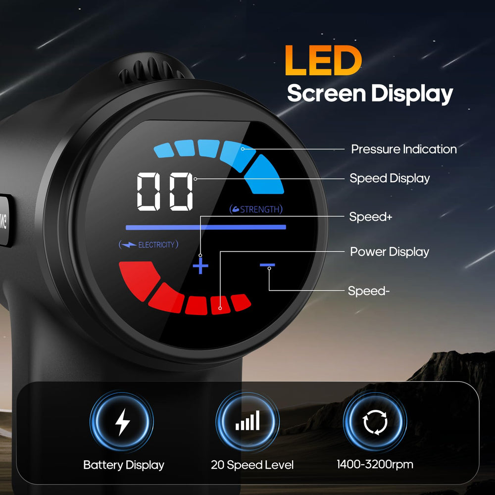 AERLANG pantalla LCD encendida mostrando presión en tiempo real para control preciso