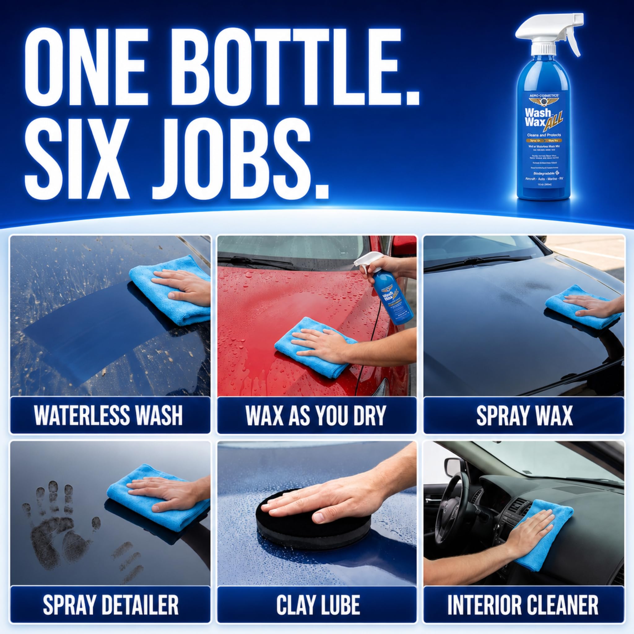 Aero Cosmetics etiqueta con instrucciones y especificaciones aeroespaciales