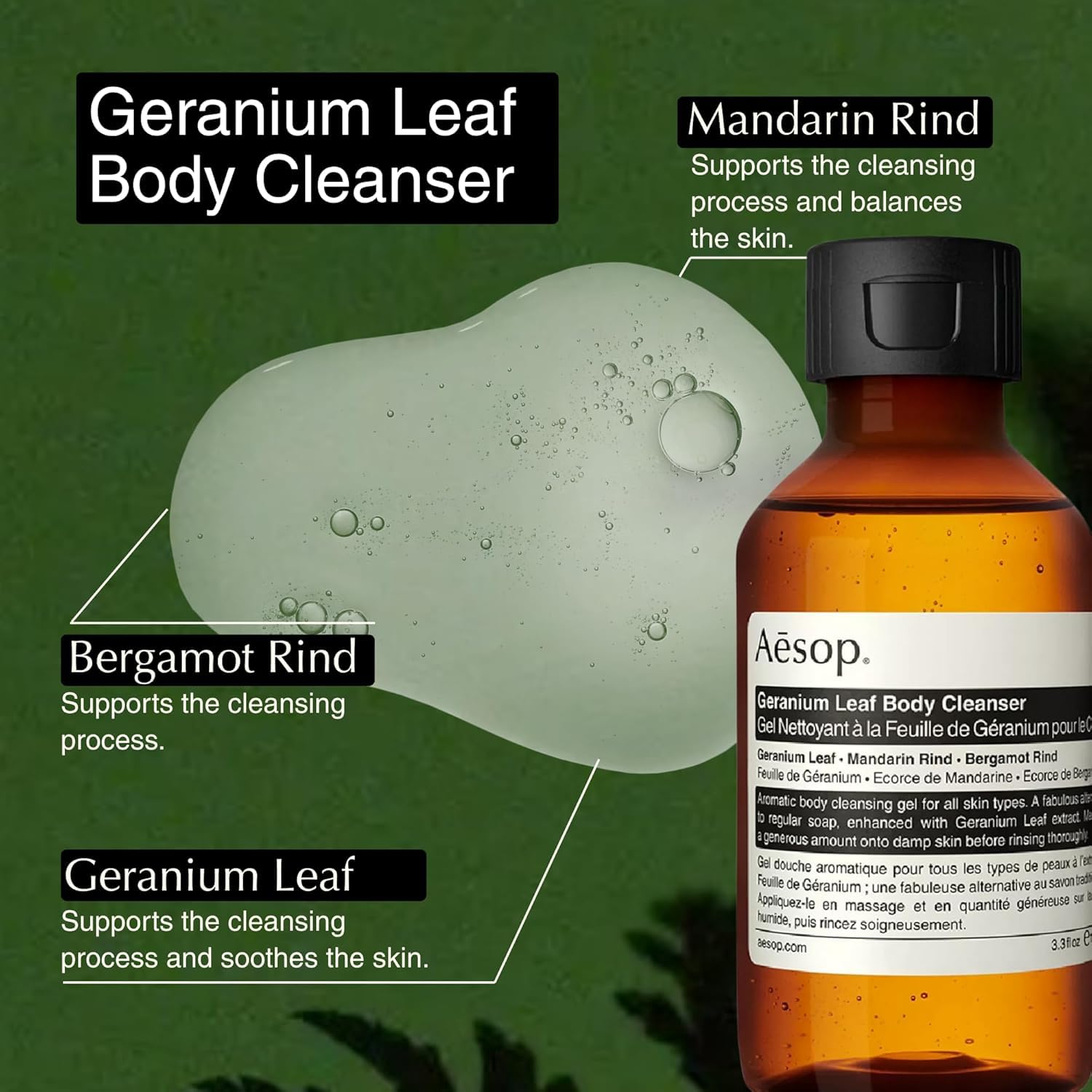Aesop en uso en ducha de hotel, limpieza y confort inmediatos