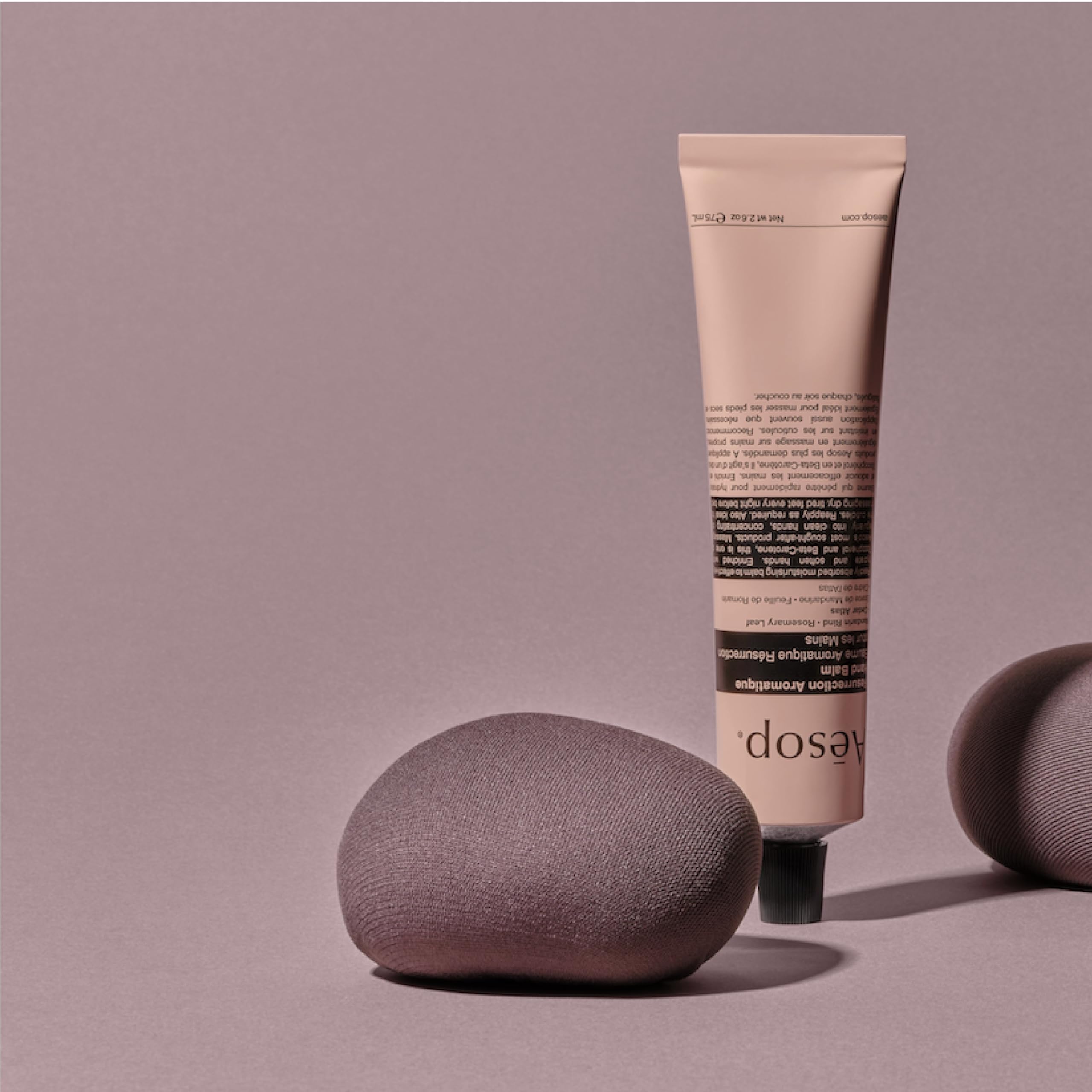 Aesop comparación de tamaño 75 ml para viaje y bolso