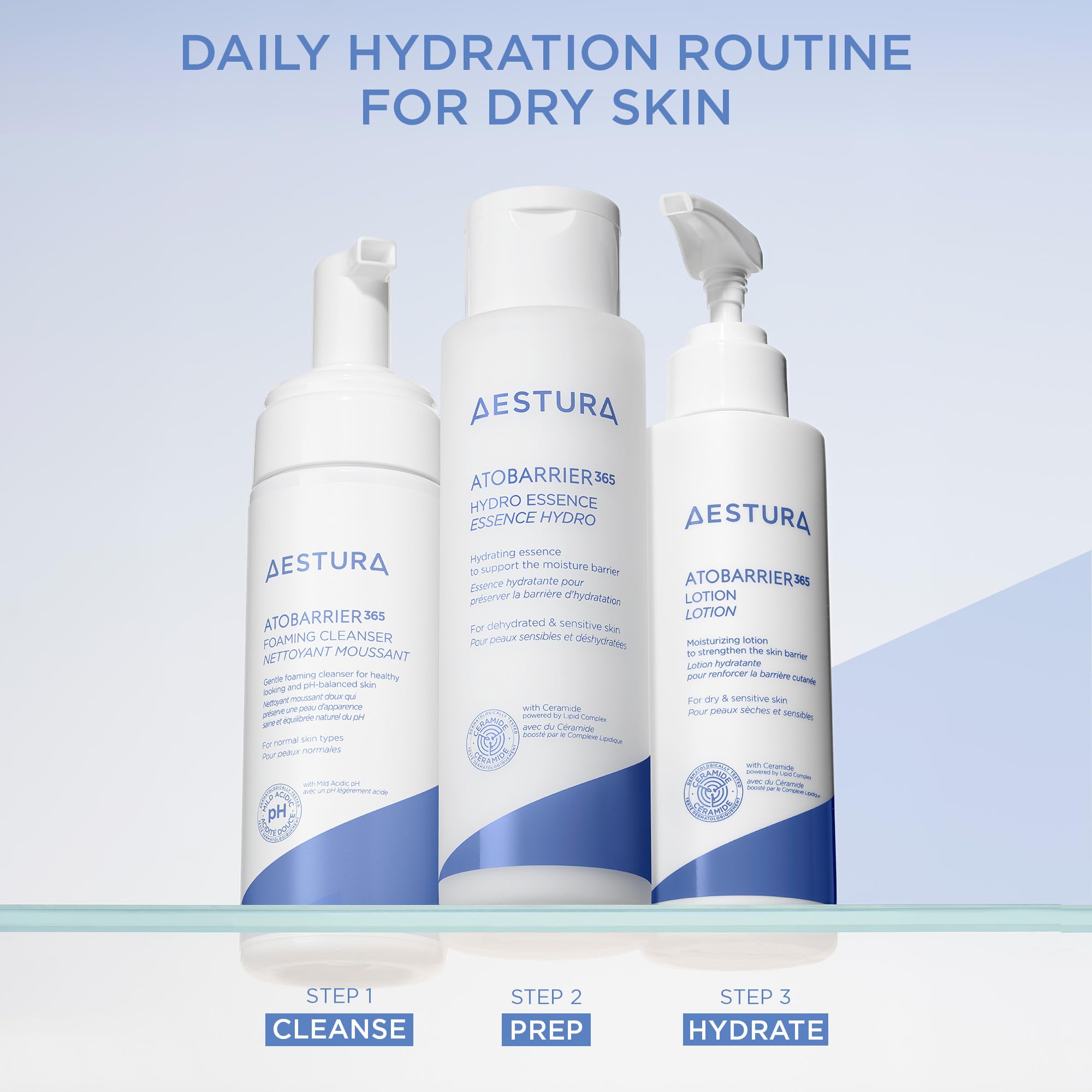 AESTURA producto en baño estilo lifestyle tranquilidad y cuidado