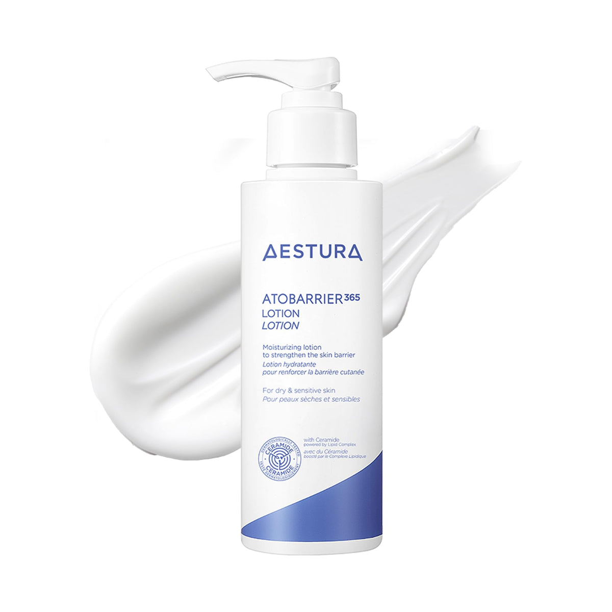 AESTURA envase frontal ATOBARRIER365 mostrando tamaño y diseño
