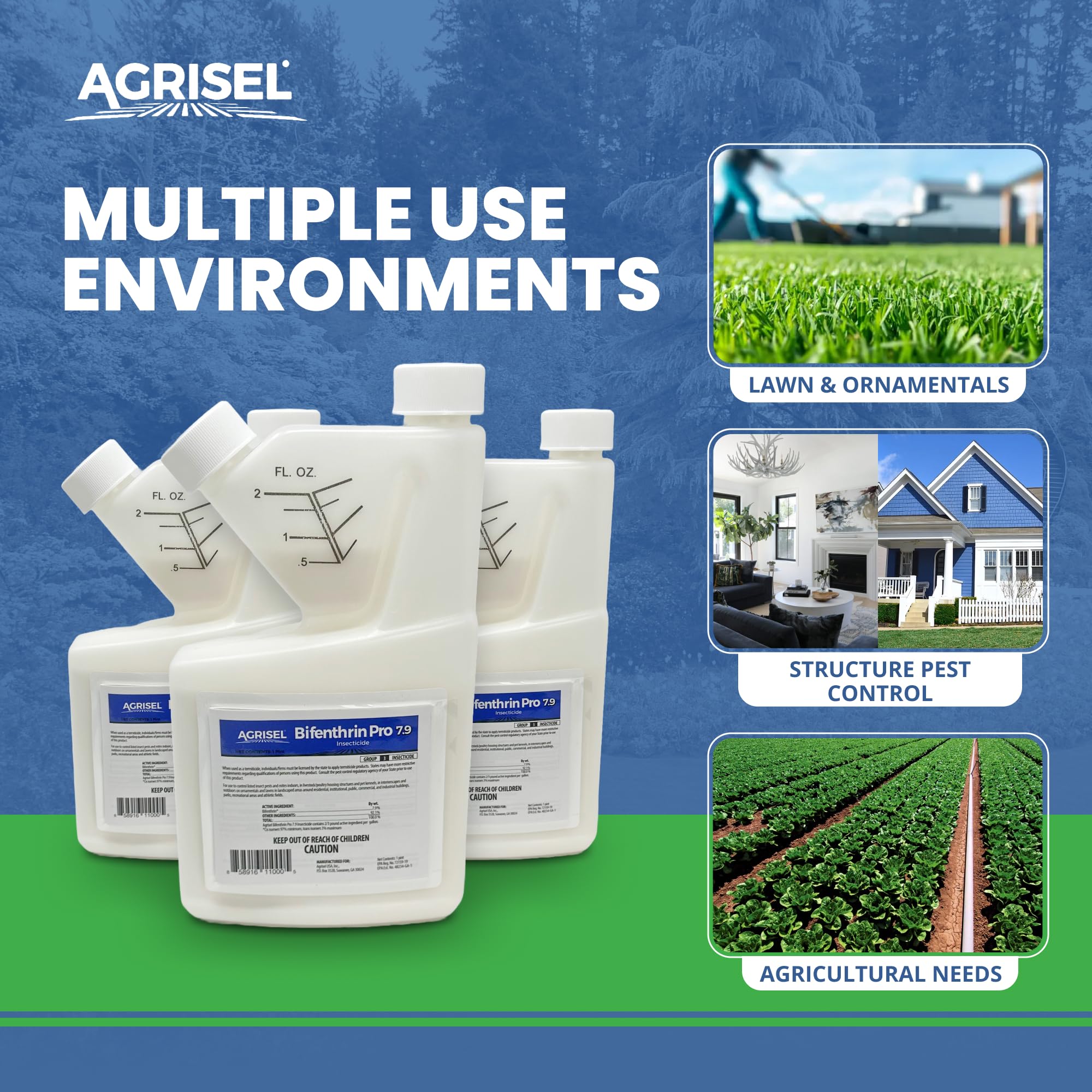 Agrisel bifenthrin pro textura del líquido concentrado para mezcla eficiente