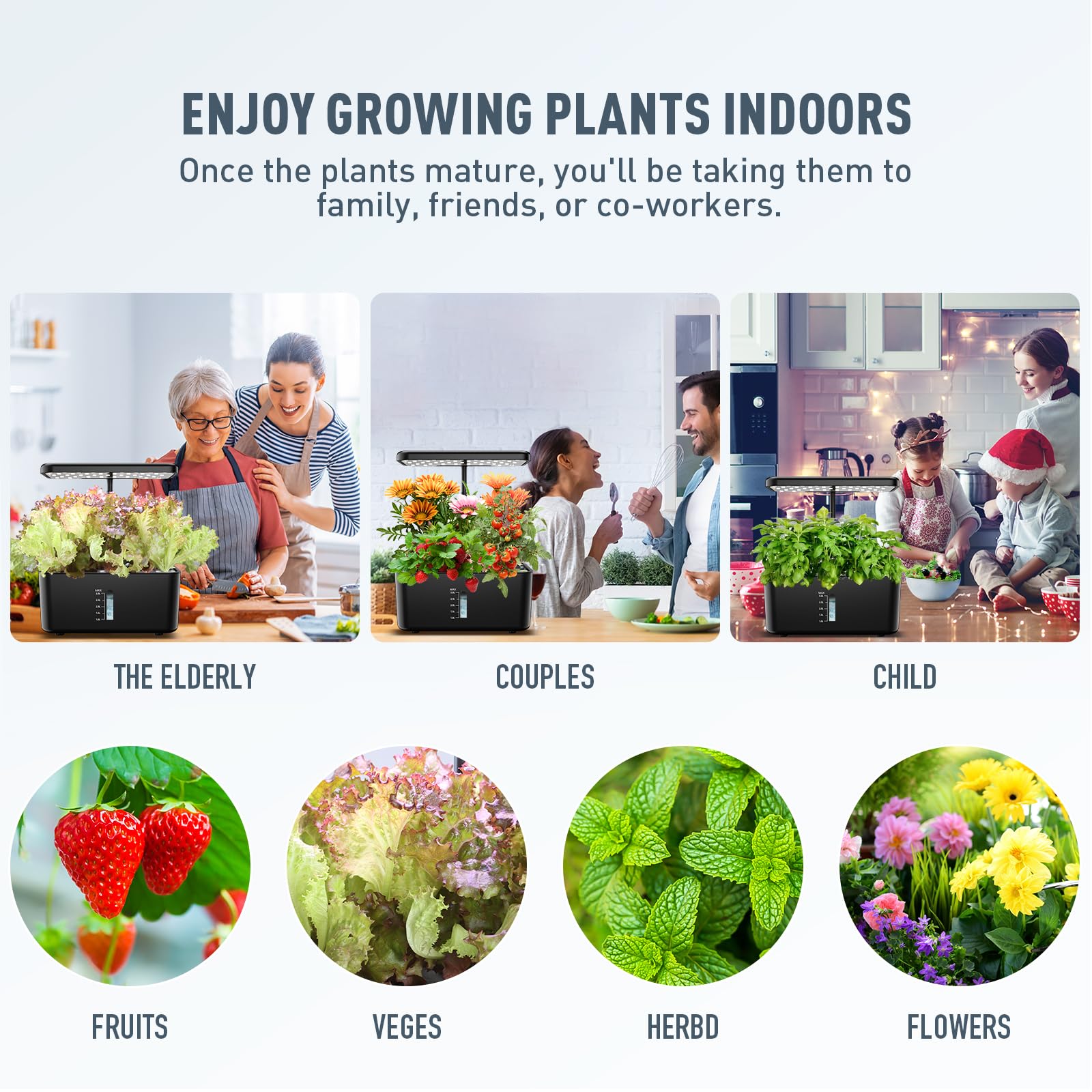 Ahopegarden conjunto de 50 etiquetas para pods, organización clara de cultivos