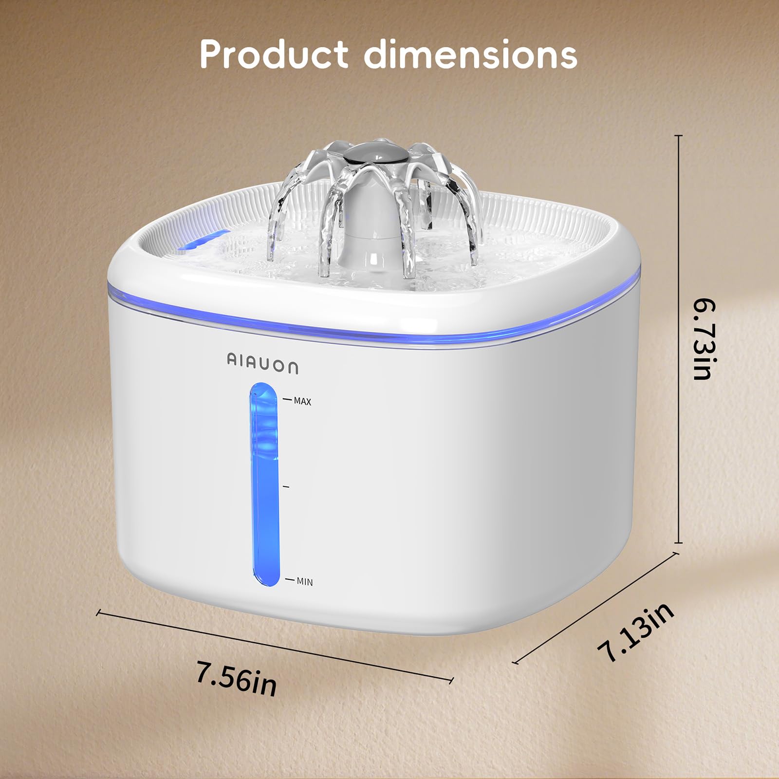 AIAUON fuente en ambiente doméstico integrándose con decoración