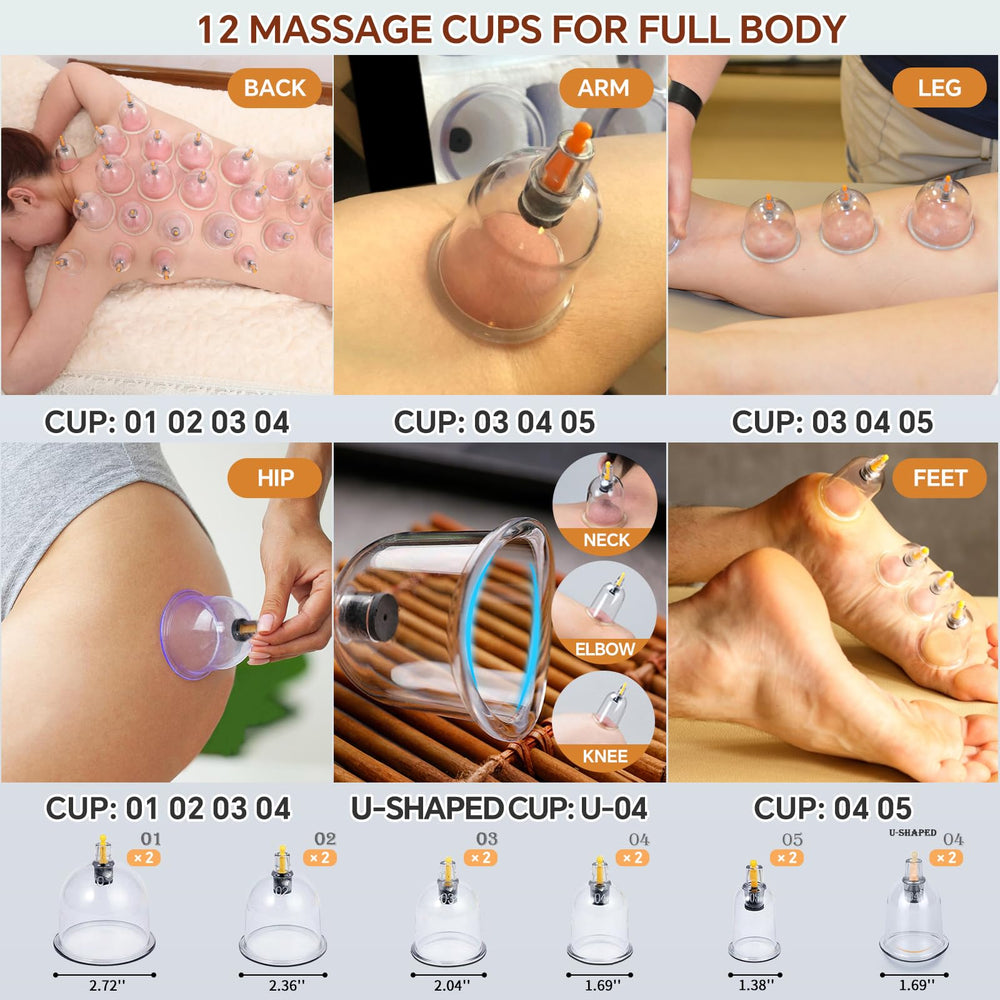 AIKOTOO copa aplicada en la espalda durante masaje, control cómodo