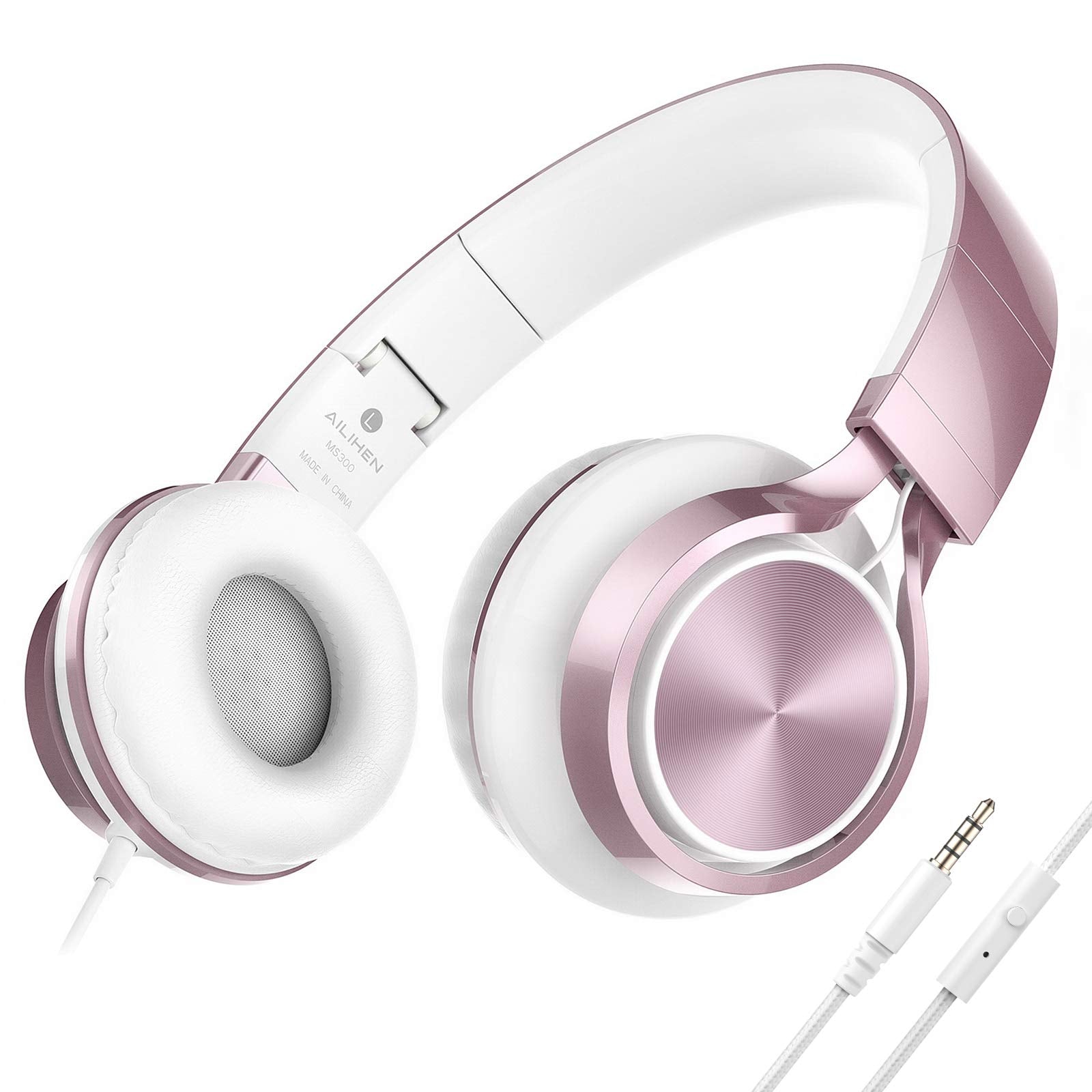 AILIHEN auriculares frontal rose gold con diseño moderno y atractivo