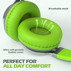 AILIHEN earcup padding closeup highlighting comfort and cushioned listening benefit