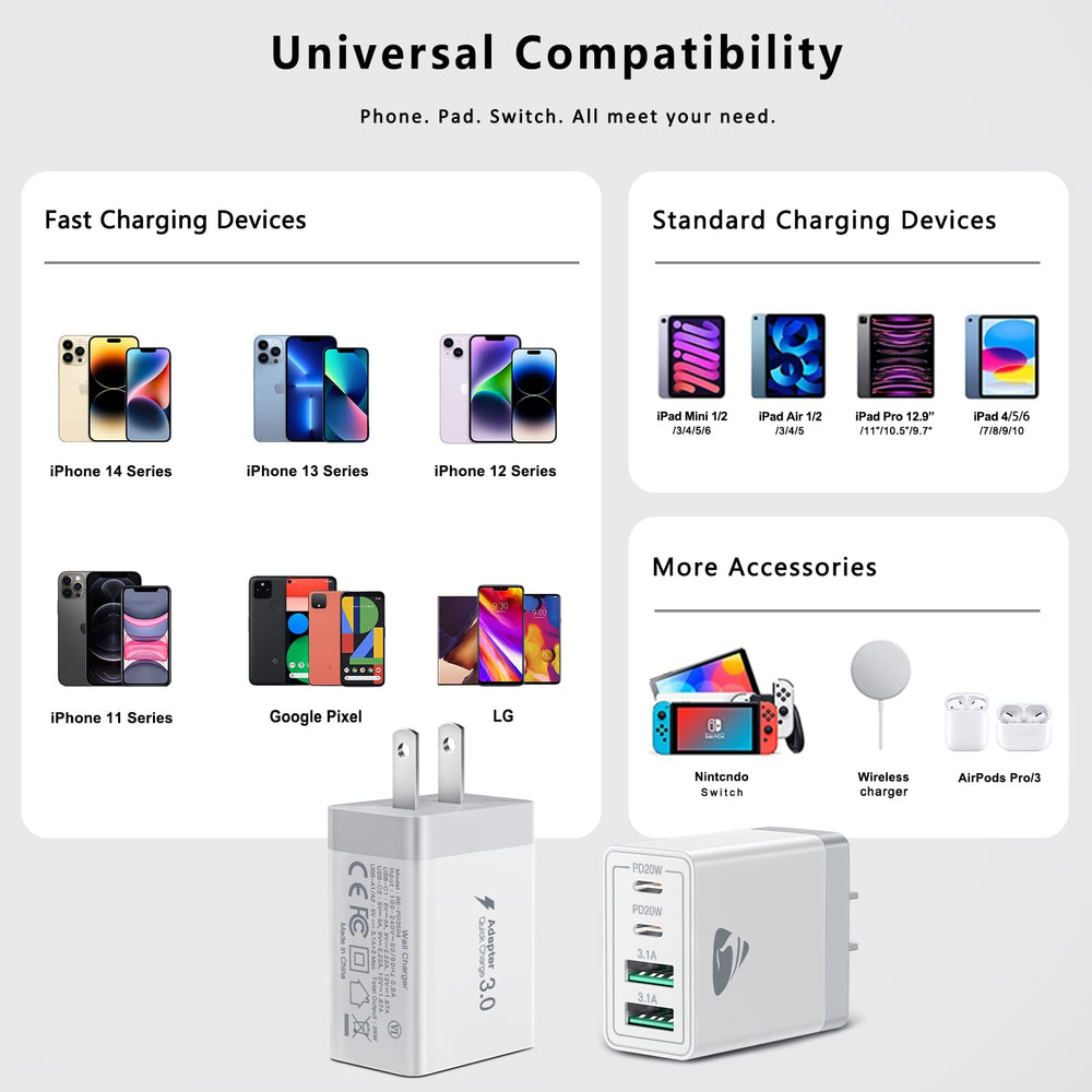 Aiminu etiqueta con especificaciones resaltando salida 40W y compatibilidad
