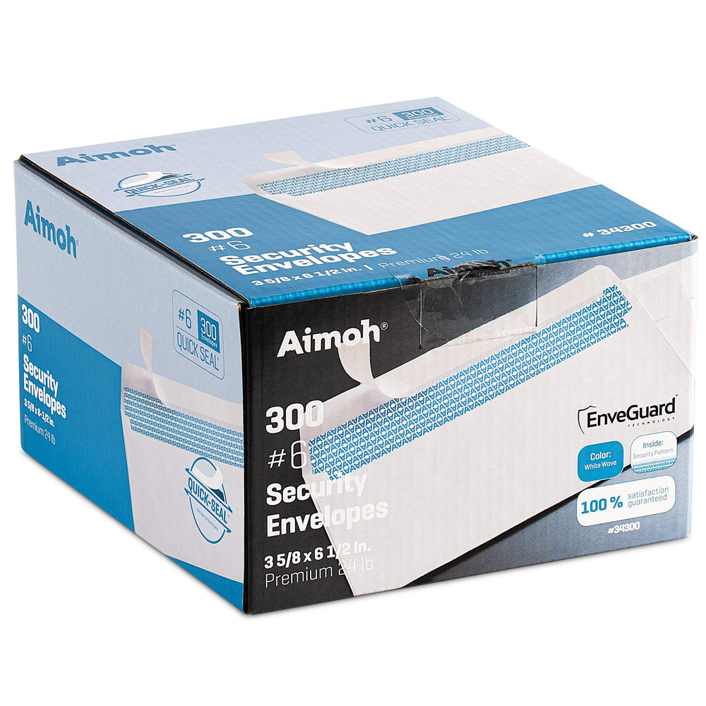 Aimoh detalle del cierre QUICK-SEAL que asegura el sobre con firmeza