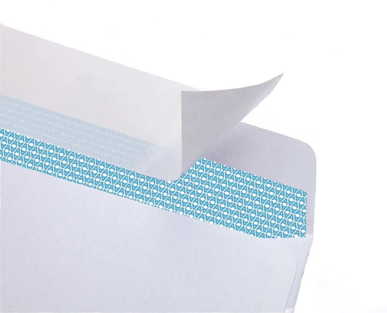 Aimoh sobre con cheque dentro ilustrando tamaño #6 3/4 y ajuste perfecto