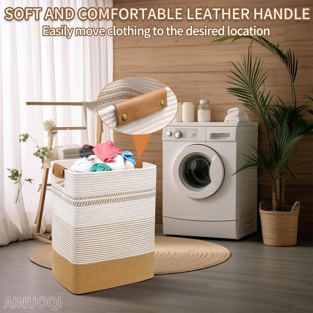 AINUOQI cesto junto a una silla para comparar tamaño y capacidad