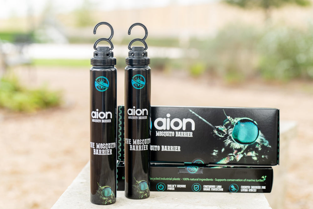 Close-up of Aion label and formula texture highlighting natural ingredients