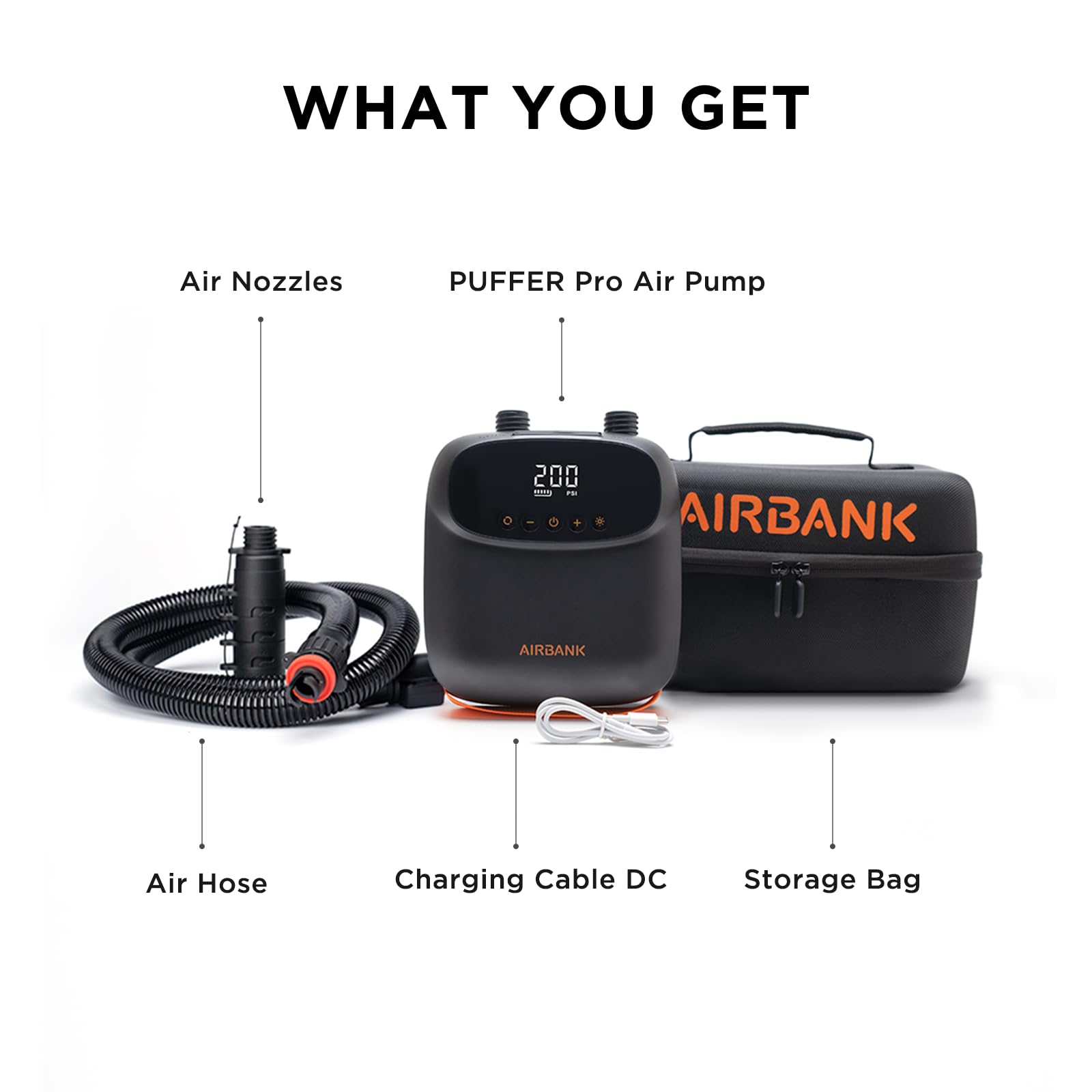 AIRBANK PUFFER Pro dentro de su funda facilitando transporte