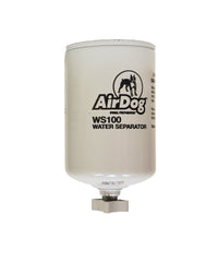 AirDog vista del separador WS100 con tapa de inspección para control de agua