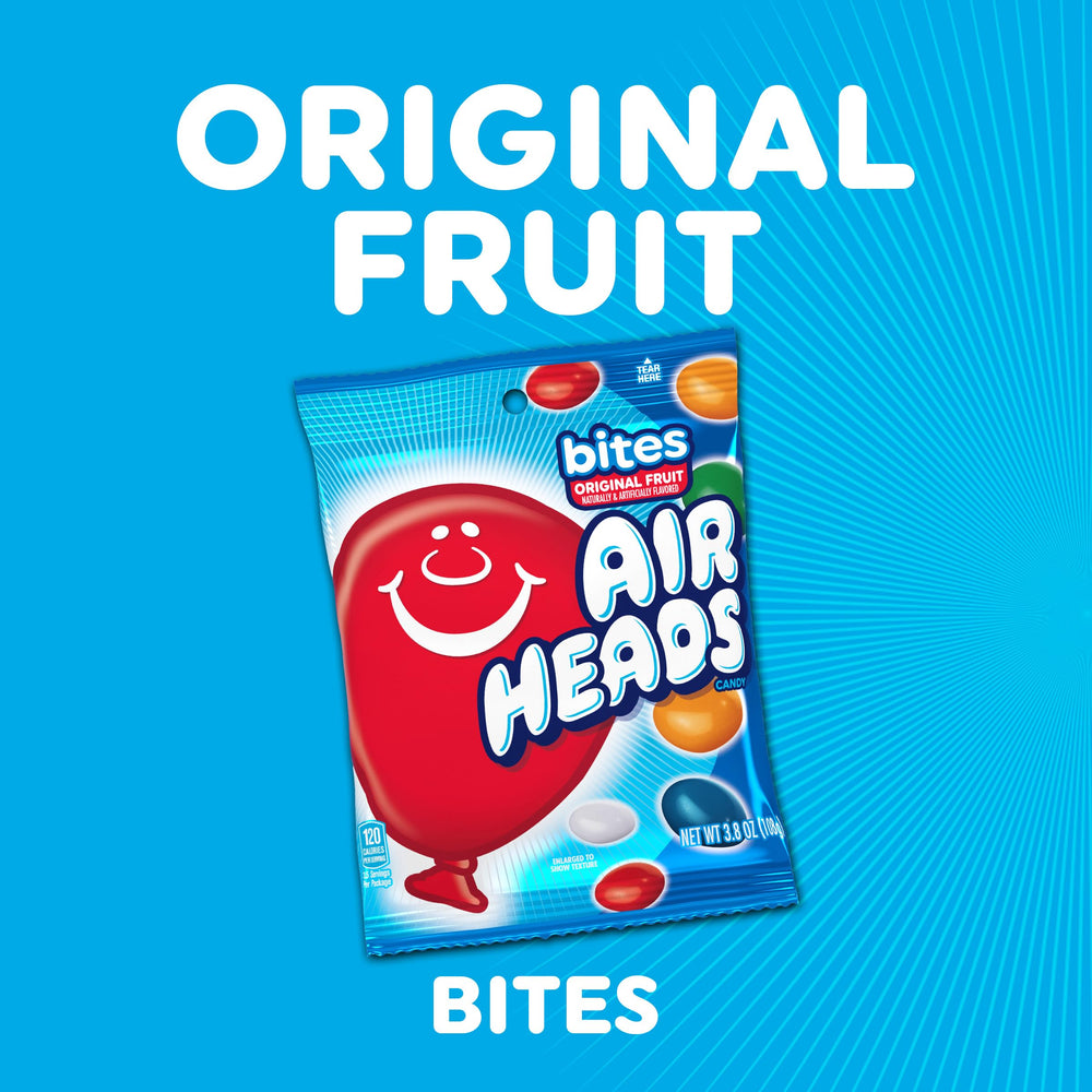 Airheads bolsa individual abierta con bocados accesibles para repartir fácilmente