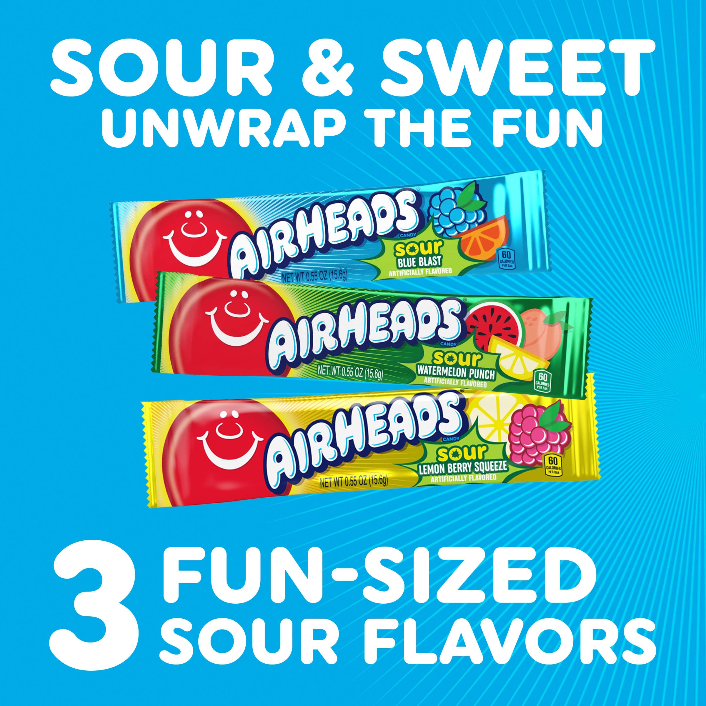 Airheads barra en mano muestra tamaño real y porción práctica