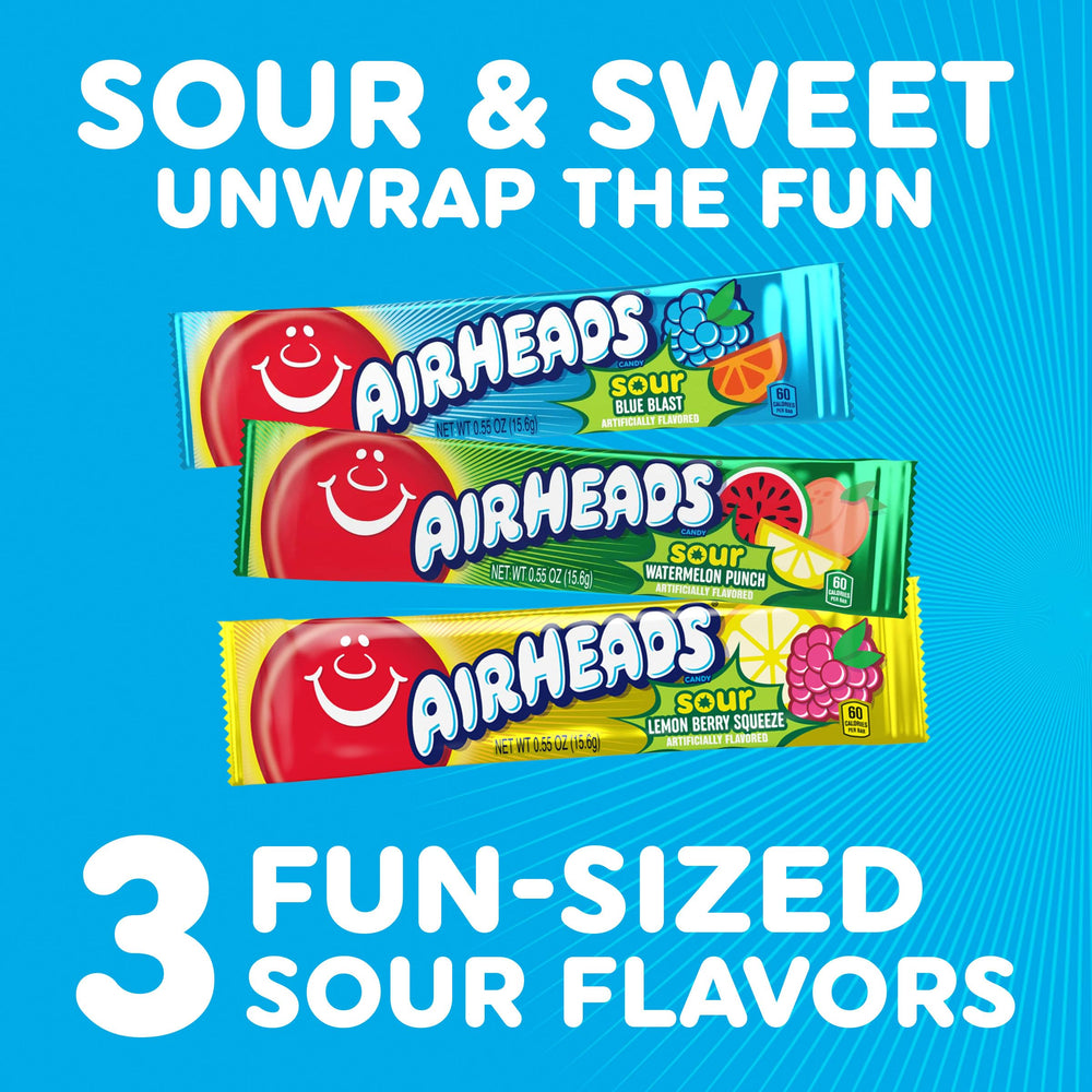Airheads barra en mano muestra tamaño real y porción práctica