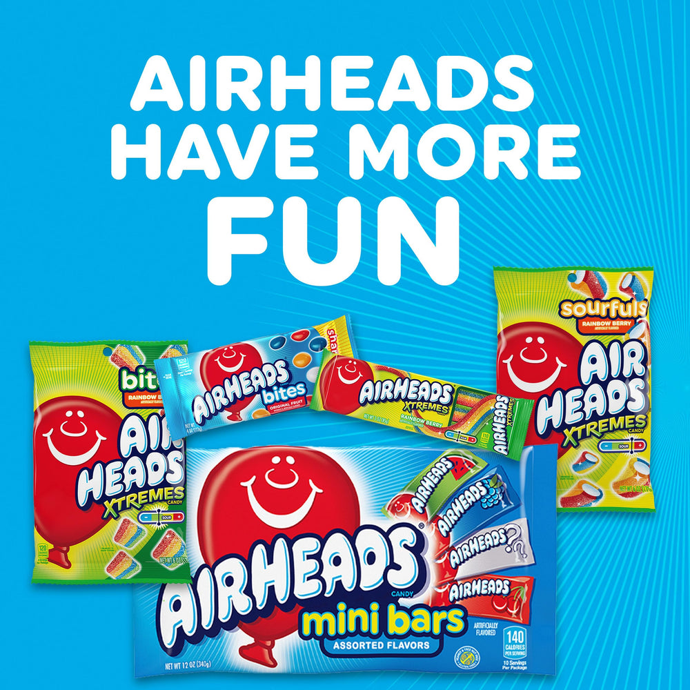 Airheads etiqueta de ingredientes evidencia sin gluten ni frutos secos