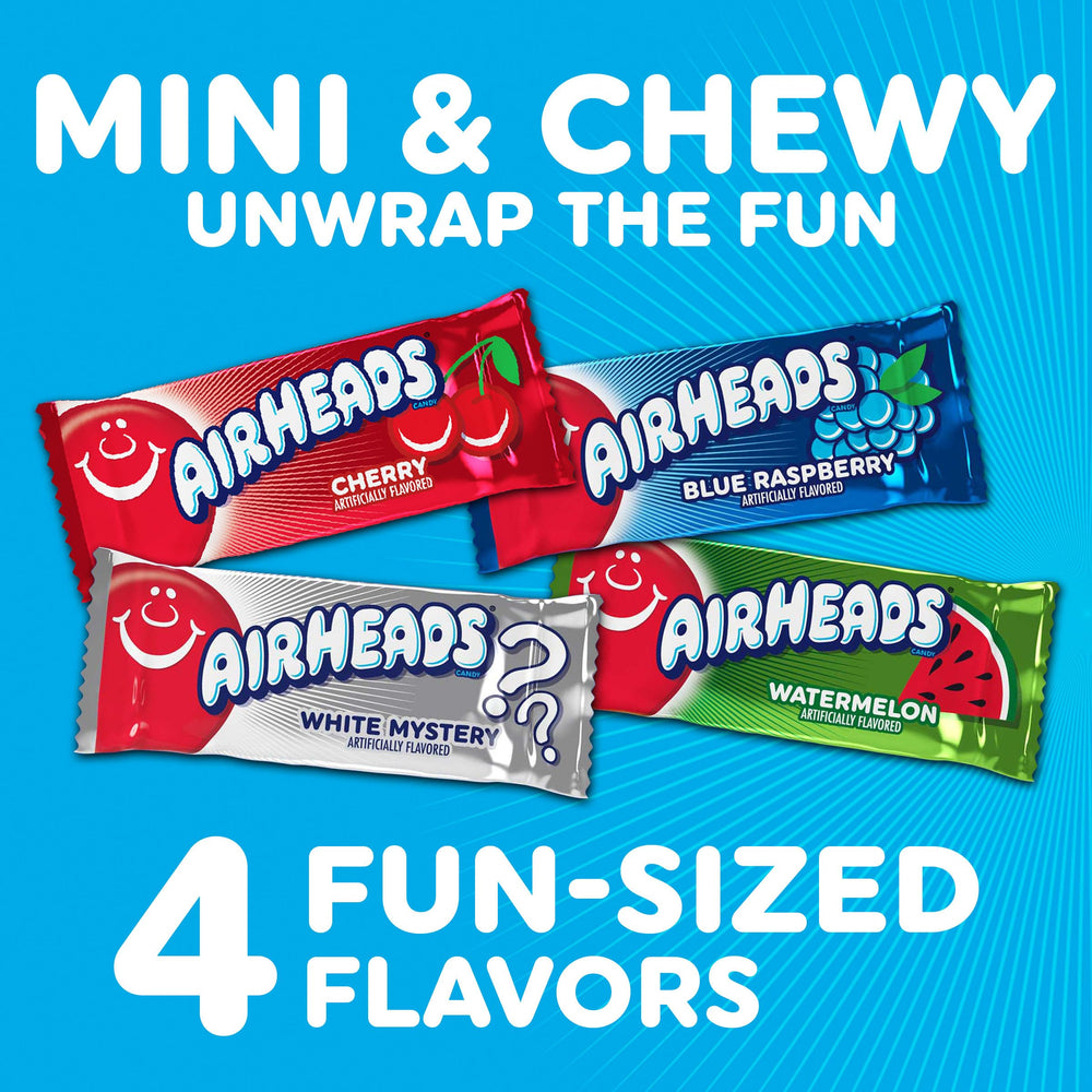 Airheads textura de taffy cercana mostrando masticabilidad y color vibrante