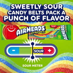 Airheads bolsa abierta con varias cintas para ver colores y formato porción