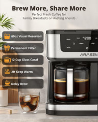 AIRMSEN jarra de vidrio anti goteo vertiendo café caliente sin derrames