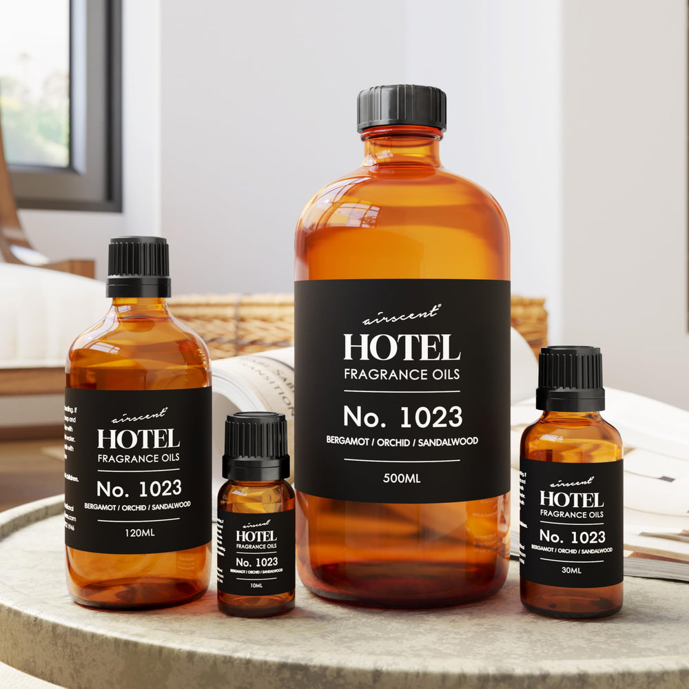 Air-Scent botella con varillas reed diffuser difundiendo aroma