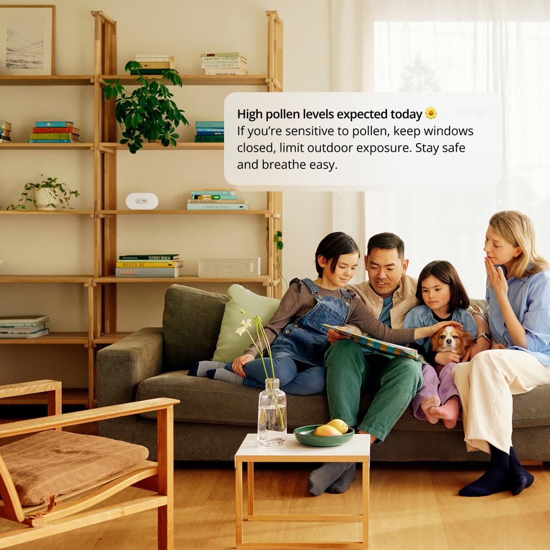 Airthings View Plus cerca de ventana, ayuda a evaluar ventilación efectiva