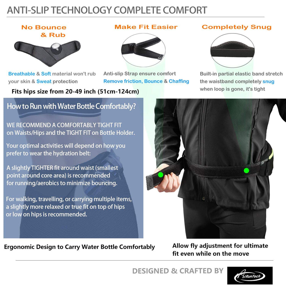 AiRunTech correa con velcro recortable para ajuste personalizado