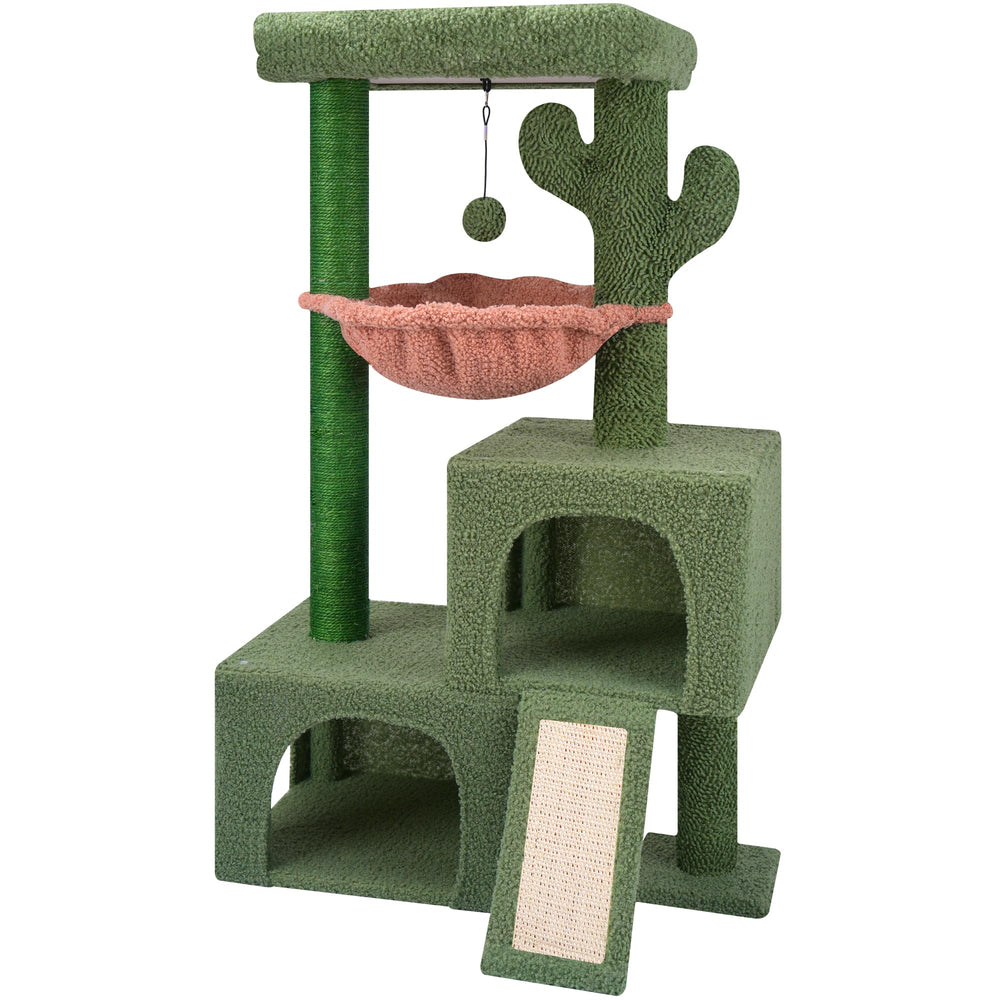 AIWIKIDE torre frontal verde mostrando estabilidad y diseño atractivo